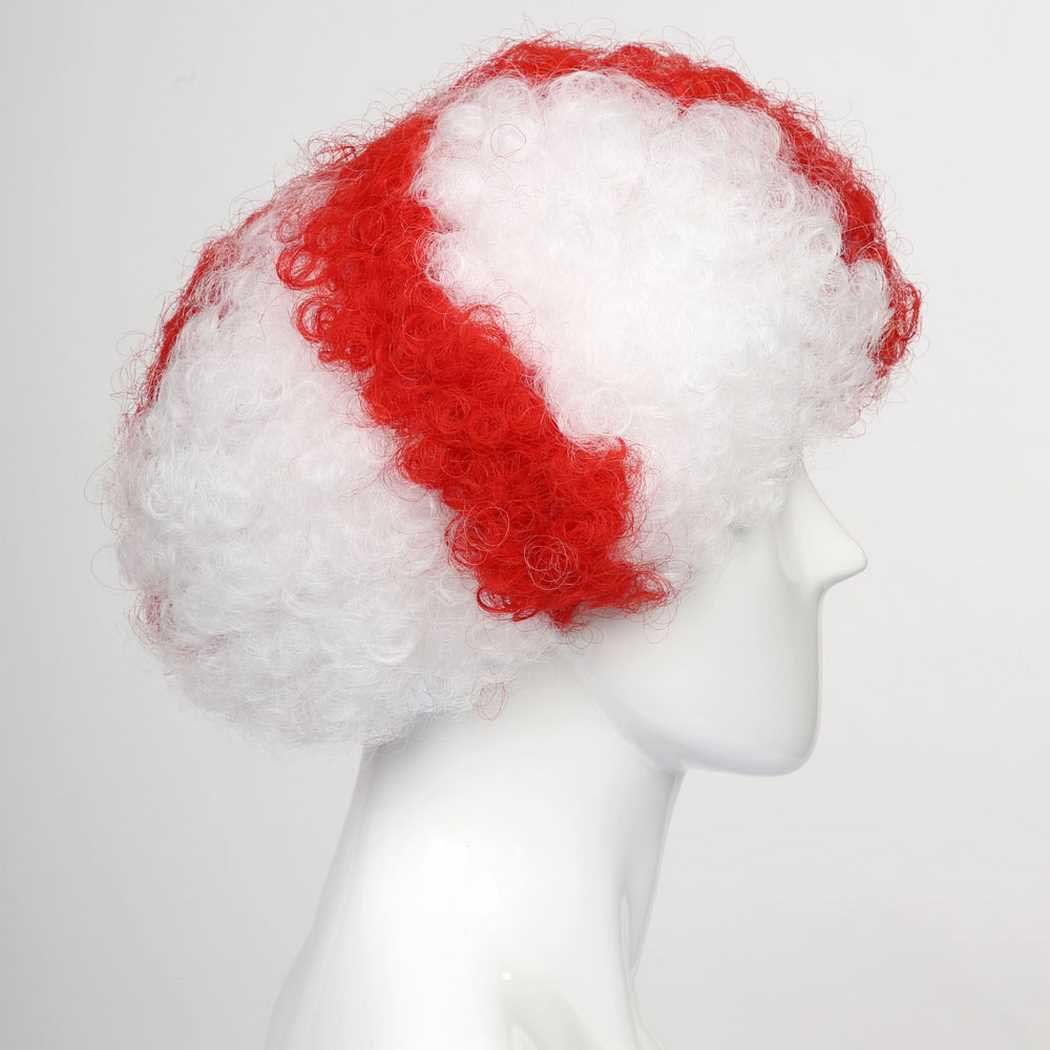 flagwigs, football wigs, fan wigs, afro wigs, mullet wigs, bob wigs, euro wigs,  premier league wigs,England Afro Wig 