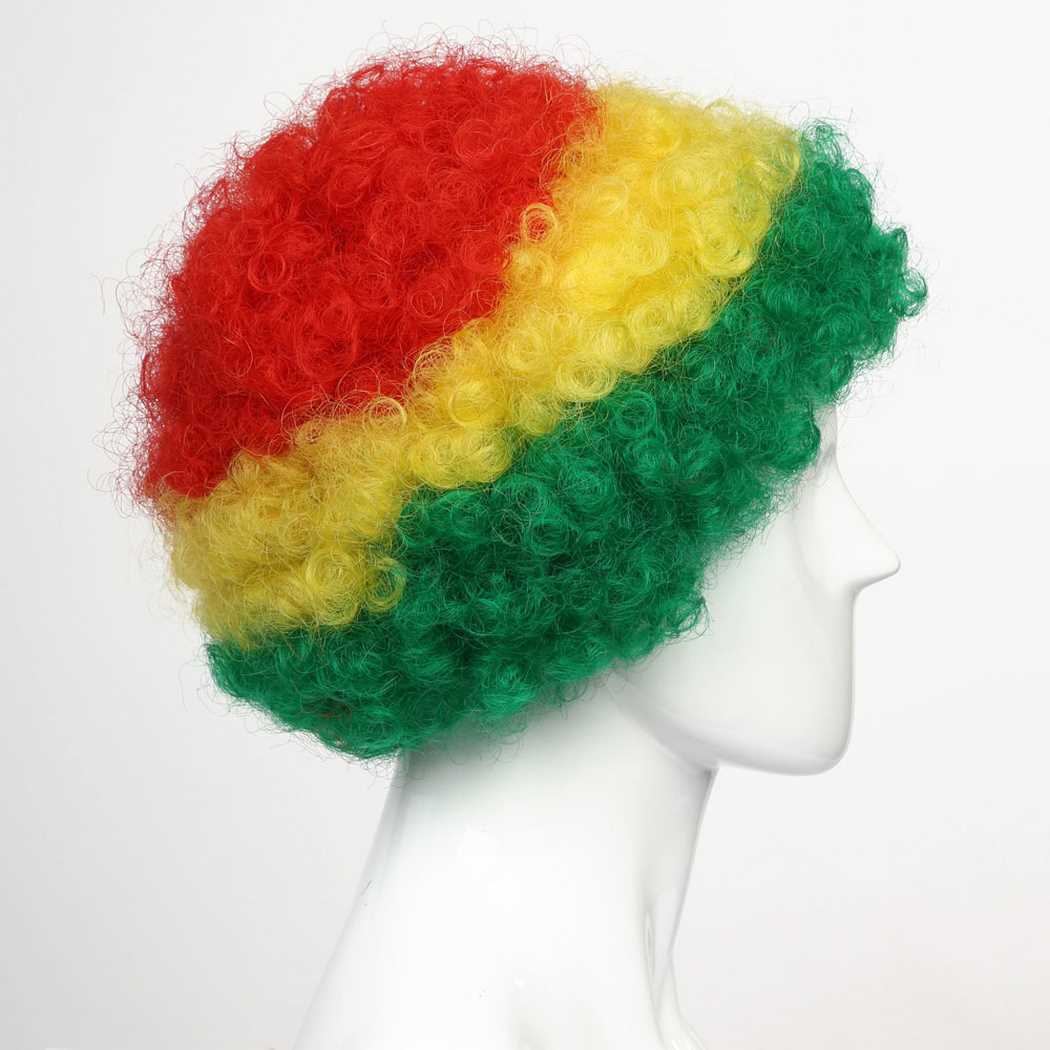 flagwigs, football wigs, fan wigs, afro wigs, mullet wigs, bob wigs, euro wigs,  premier league wigs,Ghana Afro Wig 