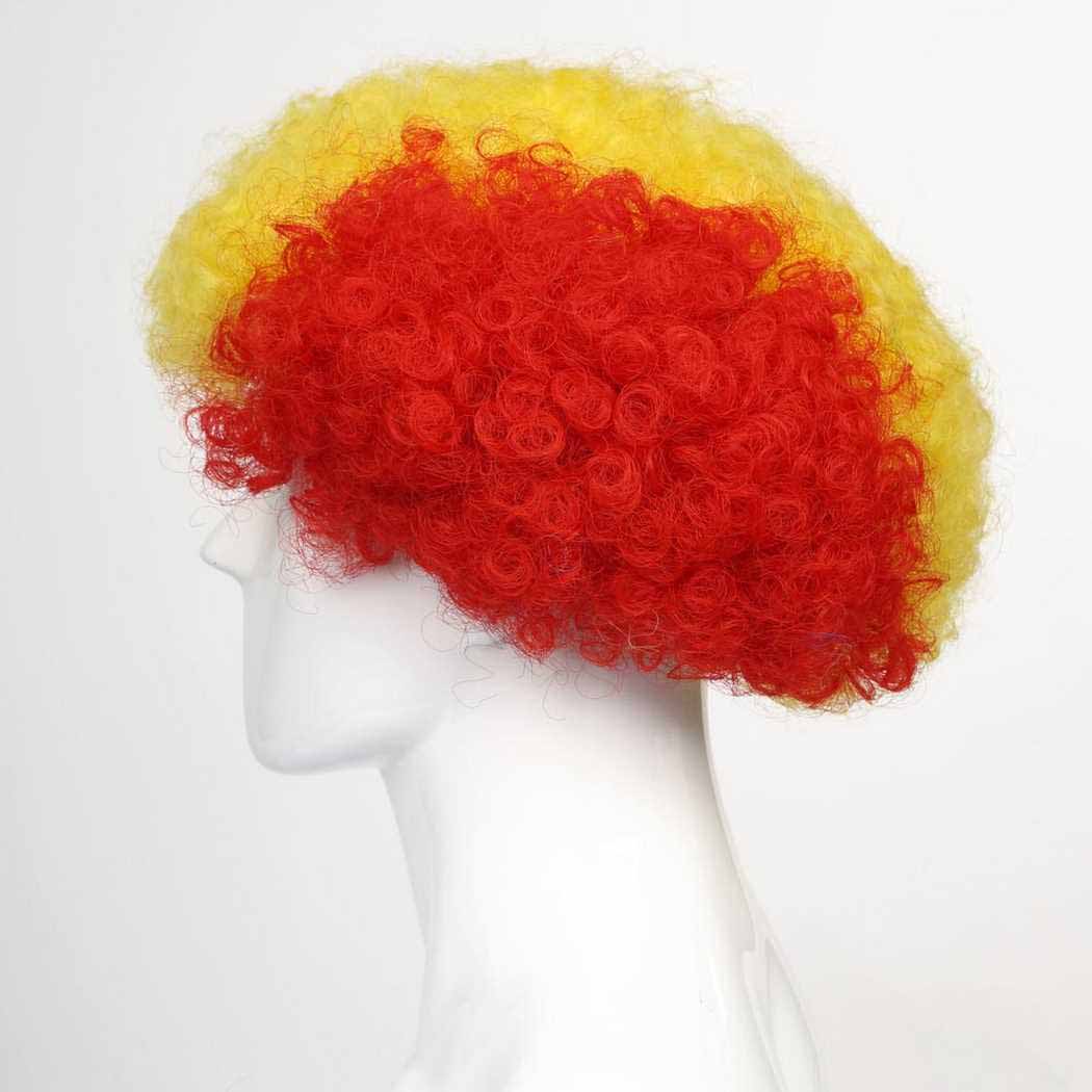 flagwigs, football wigs, fan wigs, afro wigs, mullet wigs, bob wigs, euro wigs,  premier league wigs,Belgium Afro Wig 