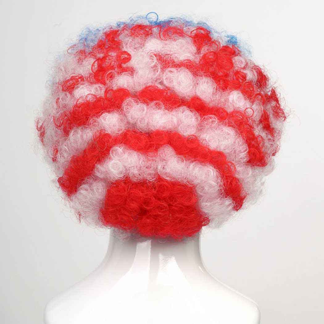 flagwigs, football wigs, fan wigs, afro wigs, mullet wigs, bob wigs, euro wigs,  premier league wigs,United States Afro Wig 