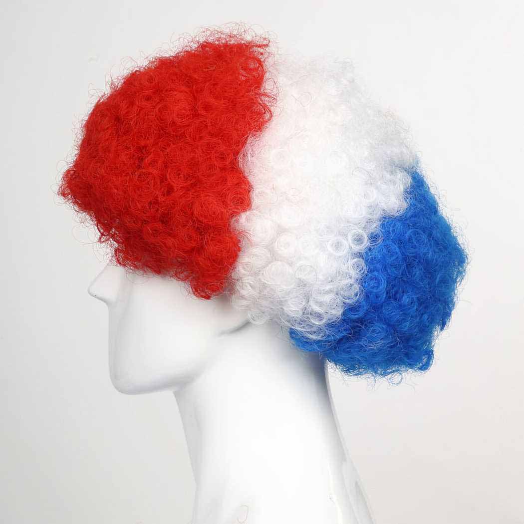 flagwigs, football wigs, fan wigs, afro wigs, mullet wigs, bob wigs, euro wigs,  premier league wigs,Croatia Afro Wig