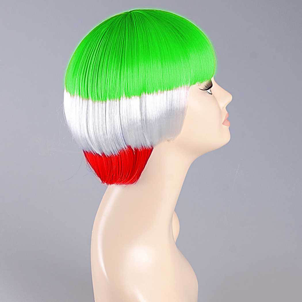 flagwigs, football wigs, fan wigs, afro wigs, mullet wigs, bob wigs, euro wigs,  premier league wigs,Iran Bob Wig
