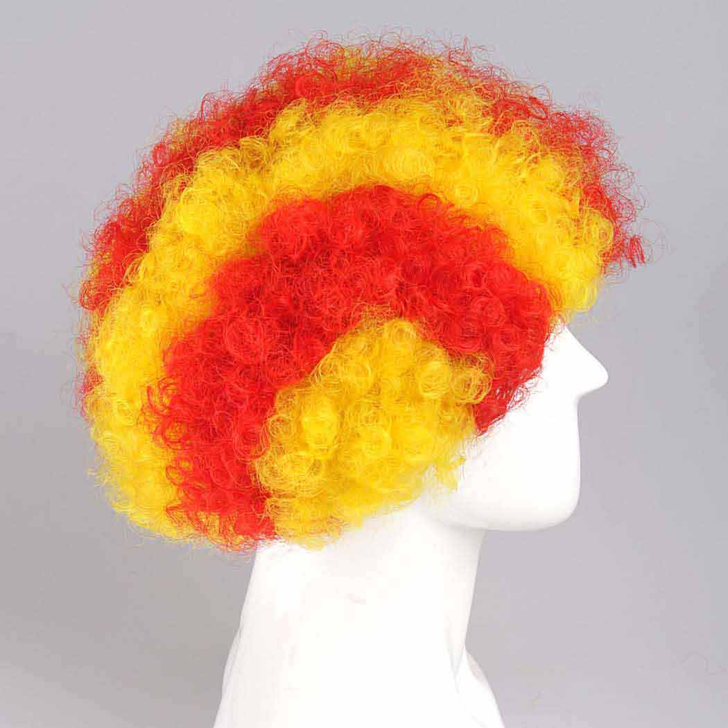 flagwigs, football wigs, fan wigs, afro wigs, mullet wigs, bob wigs, euro wigs,  premier league wigs,Southampton Afro Wig