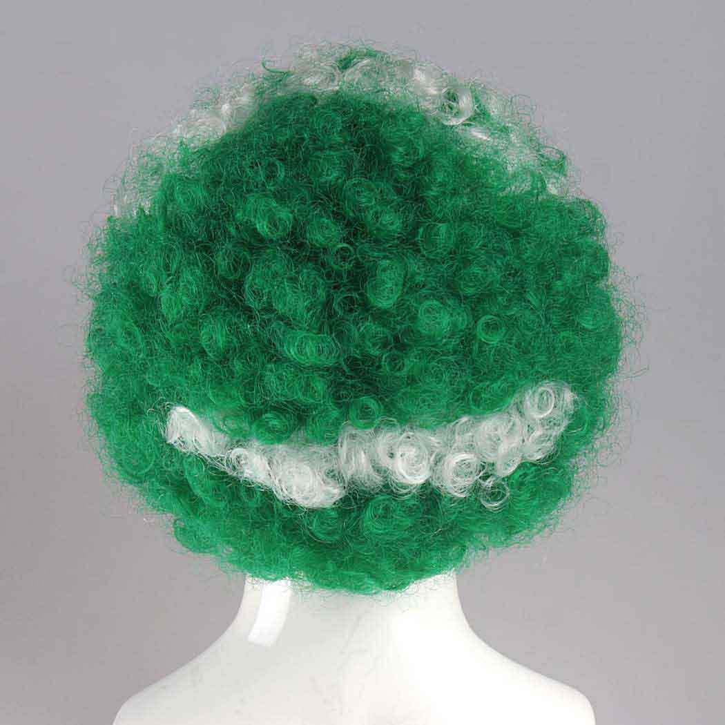 flagwigs, football wigs, fan wigs, afro wigs, mullet wigs, bob wigs, euro wigs,  premier league wigs,Saudi Arabia Afro Wig