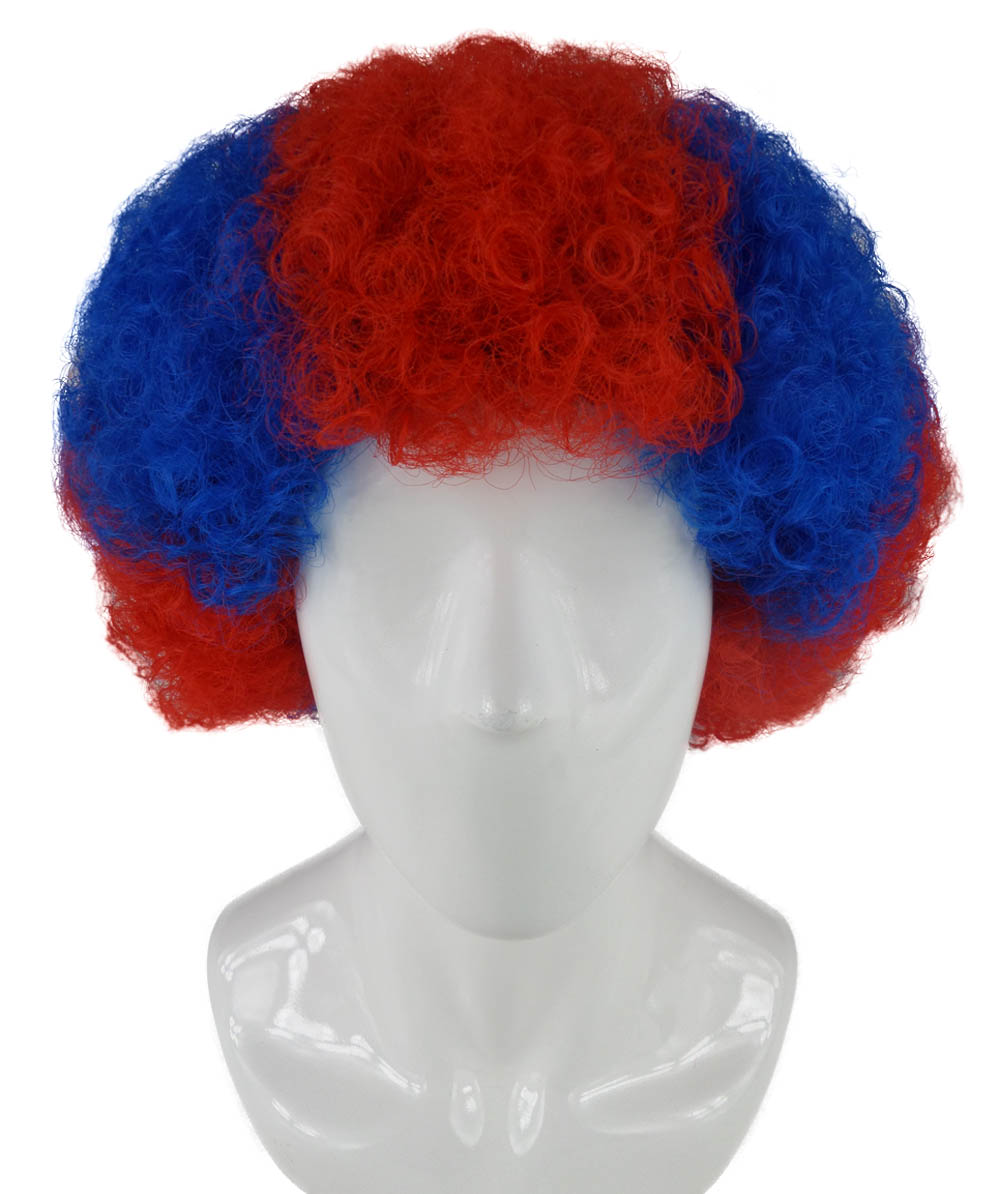 flagwigs, football wigs, fan wigs, afro wigs, mullet wigs, bob wigs, euro wigs,  premier league wigs,FC Bayern Afro Wig
