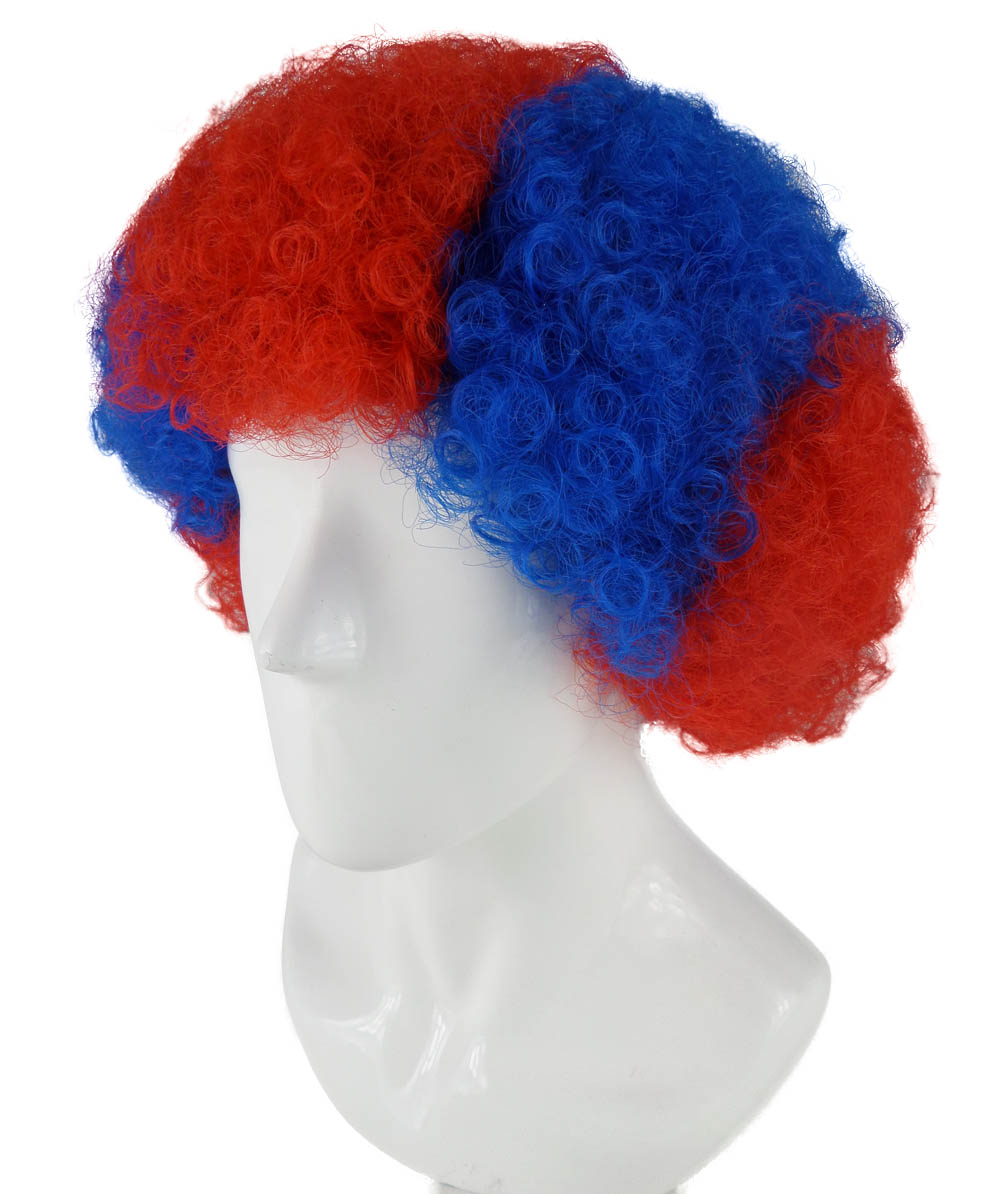flagwigs, football wigs, fan wigs, afro wigs, mullet wigs, bob wigs, euro wigs,  premier league wigs,FC Bayern Afro Wig