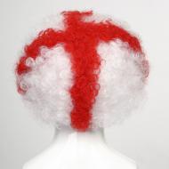 flagwigs, football wigs, fan wigs, afro wigs, mullet wigs, bob wigs, euro wigs,  premier league wigs,England Afro Wig 