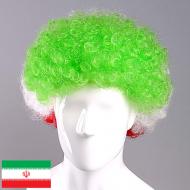 flagwigs, football wigs, fan wigs, afro wigs, mullet wigs, bob wigs, euro wigs,  premier league wigs,Iran Afro Wig