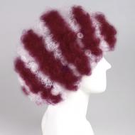 flagwigs, football wigs, fan wigs, afro wigs, mullet wigs, bob wigs, euro wigs,  premier league wigs,Aston Villa Afro Wig