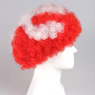 flagwigs, football wigs, fan wigs, afro wigs, mullet wigs, bob wigs, euro wigs,  premier league wigs,Manchester United Afro Wig