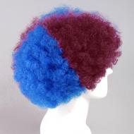 flagwigs, football wigs, fan wigs, afro wigs, mullet wigs, bob wigs, euro wigs,  premier league wigs,Barcelona Afro Wig B