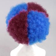 flagwigs, football wigs, fan wigs, afro wigs, mullet wigs, bob wigs, euro wigs,  premier league wigs,Barcelona Afro Wig B